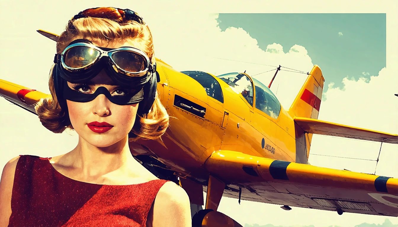 aviator Pin Up